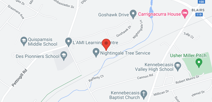 map of 75 Nightingale Lane
